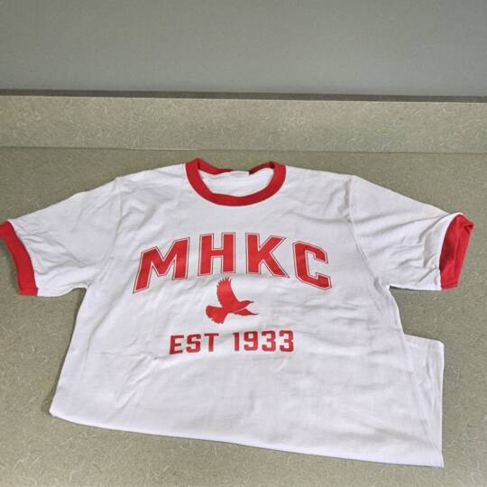 White Ribbed Red Walk T-Shirt (2025)