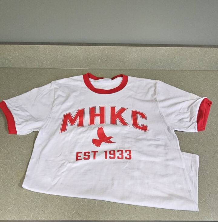 White Ribbed Red Walk T-Shirt (2025)